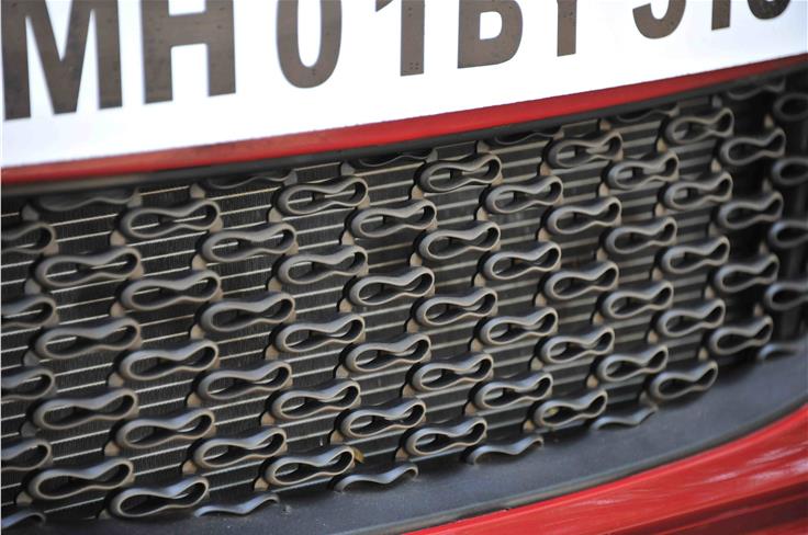 Look closer at the grille, and you'll notice the 'infinity motif' design.